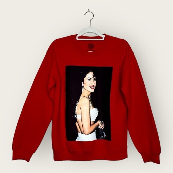 EUC | Selena | Pullover Sweatshirt | Red/Black | Small - Picture 1 of 8